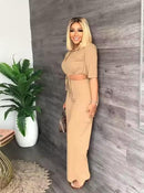 Women's Tops Pants 2 Piece Outfits Sets    B75940 - TUZZUT Qatar Online Shopping