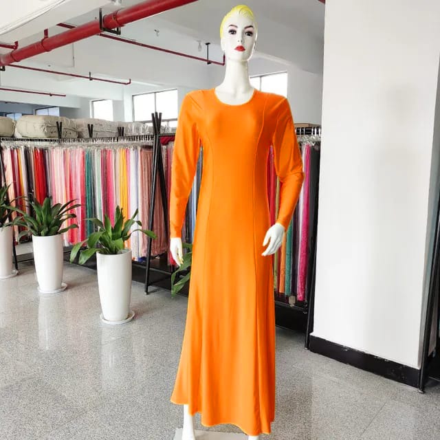 Modest Islamic Clothing Premium Quality Women Robe Simple Style Muslim Dress Abaya Skirt Thobe S1706243 - Tuzzut.com Qatar Online Shopping