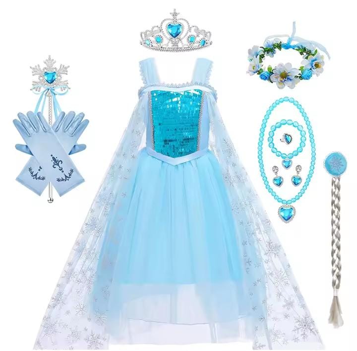Little Girls Princess Frozen Elsa Girls Dress S1677797 Little Girls Princess Frozen Elsa Girls Dress S1677797