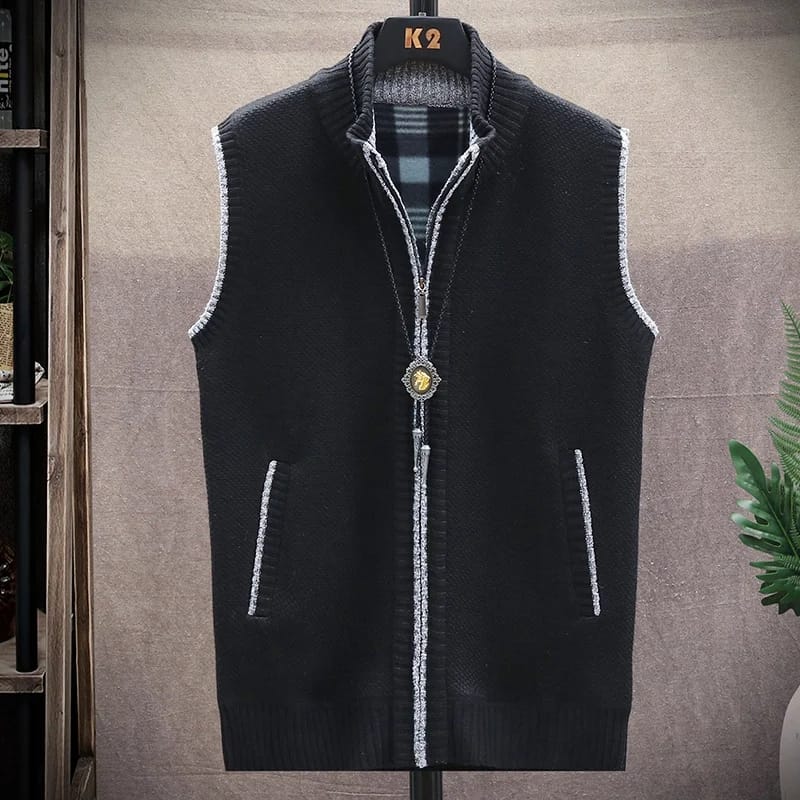 Autumn Jacket Men Warm Cashmere Casual Wool Zipper Slim Fit Fleece Jacket Winter Men Coat Dress Knitwear - S4812416 Autumn Jacket Men Warm Cashmere Casual Wool Zipper Slim Fit Fleece Jacket Winter Men Coat Dress Knitwear - S4812416