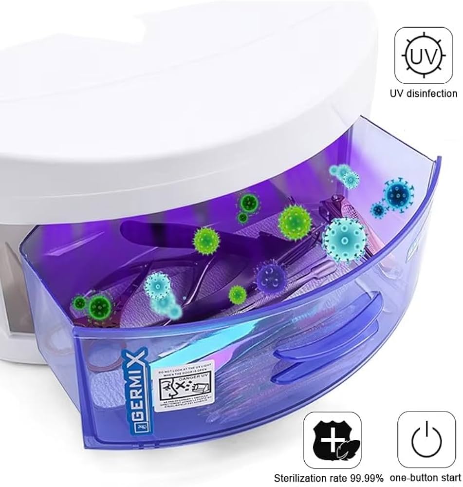 Portable UV Sterilizer Towel Cabinet Box for Nail Beauty Salon Tool Disinfection GERMIX SM -504B Portable UV Sterilizer Towel Cabinet Box for Nail Beauty Salon Tool Disinfection GERMIX SM -504B