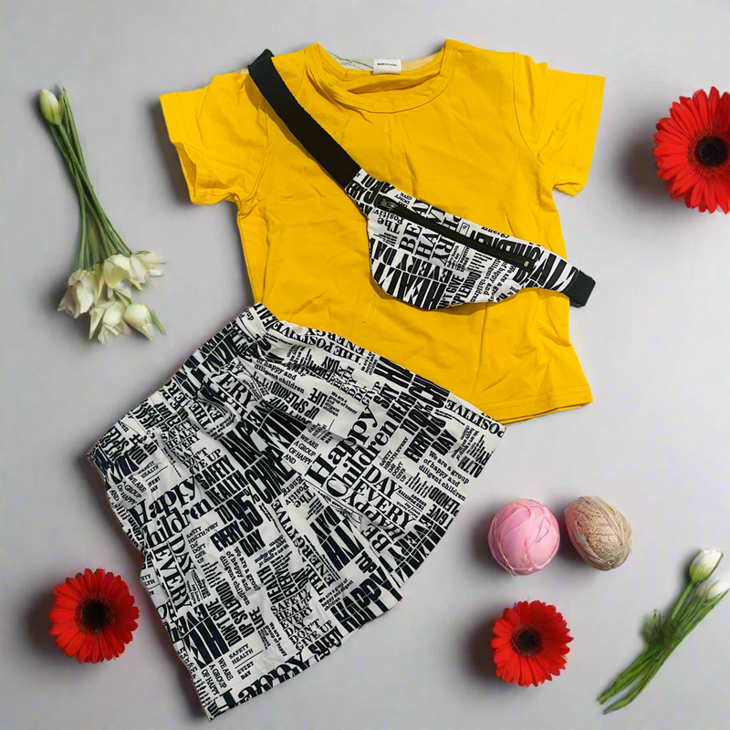 Children Summer Short Sleeve Clothes Set 1422189 - TUZZUT Qatar Online Shopping