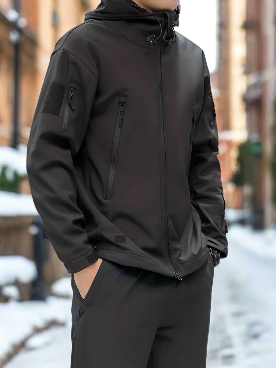 Outdoor Warm Shark Skin Soft Shell Special Tactical Training Plush Thickened Waterproof Windproof Jacket - S5206071 Outdoor Warm Shark Skin Soft Shell Special Tactical Training Plush Thickened Waterproof Windproof Jacket - S5206071