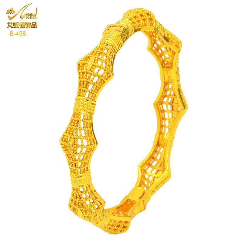 Women's Gold Color Dubai Bangles For Model-08 Women's Gold Color Dubai Bangles For Model-08