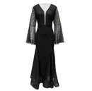 Women's Lace Embroidered Sleeves Dress   B66489 - TUZZUT Qatar Online Shopping