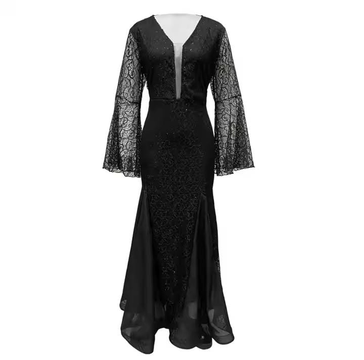 Women's Lace Embroidered Sleeves Dress B66489 Women's Lace Embroidered Sleeves Dress B66489