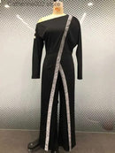 Women Shoulder Long Sleeve Jumpsuit   06016951 - TUZZUT Qatar Online Shopping