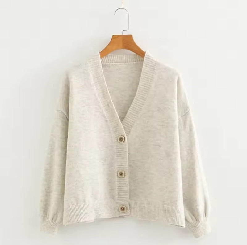 Women Long Sleeve Loose Caridgan 62826 - TUZZUT Qatar Online Shopping