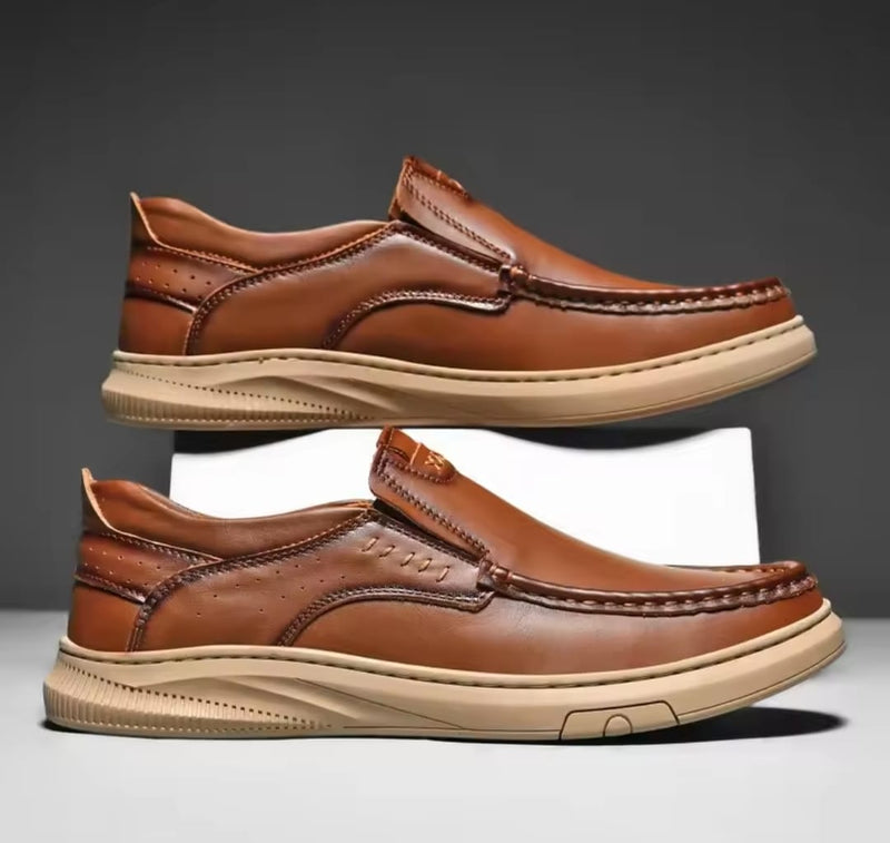 Comfortable Genuine Leather Loafers 7012360 - TUZZUT Qatar Online Shopping