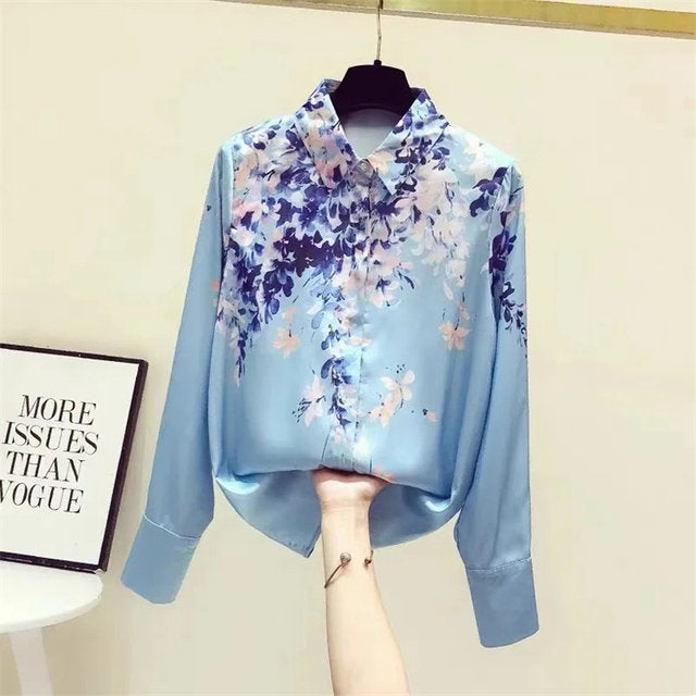 Women's Loose Oversized Vintage Blouses, Elegant Tops, Casual Fashion Shirts X4875500 Women's Loose Oversized Vintage Blouses, Elegant Tops, Casual Fashion Shirts X4875500