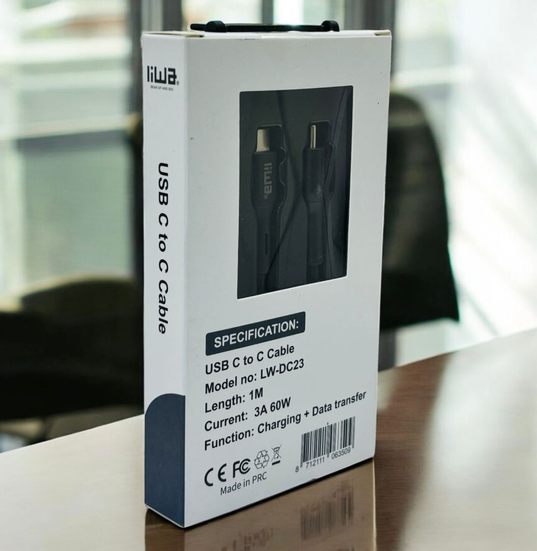 Liwa USB C to C Cable 1M LW-DC23 Liwa USB C to C Cable 1M LW-DC23