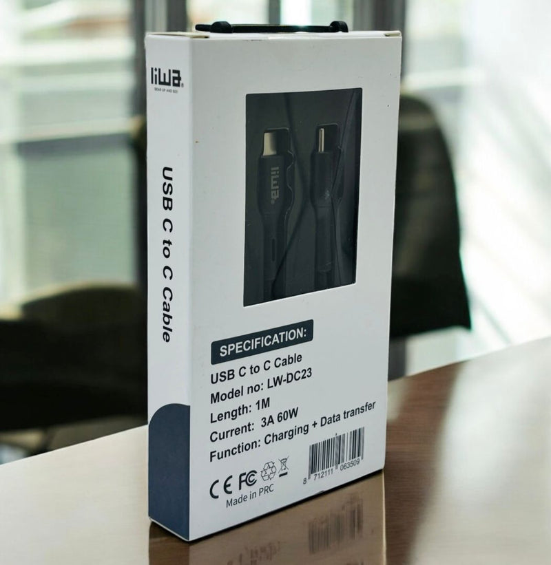 Liwa USB C to C Cable 1M LW-DC23 - TUZZUT Qatar Online Shopping