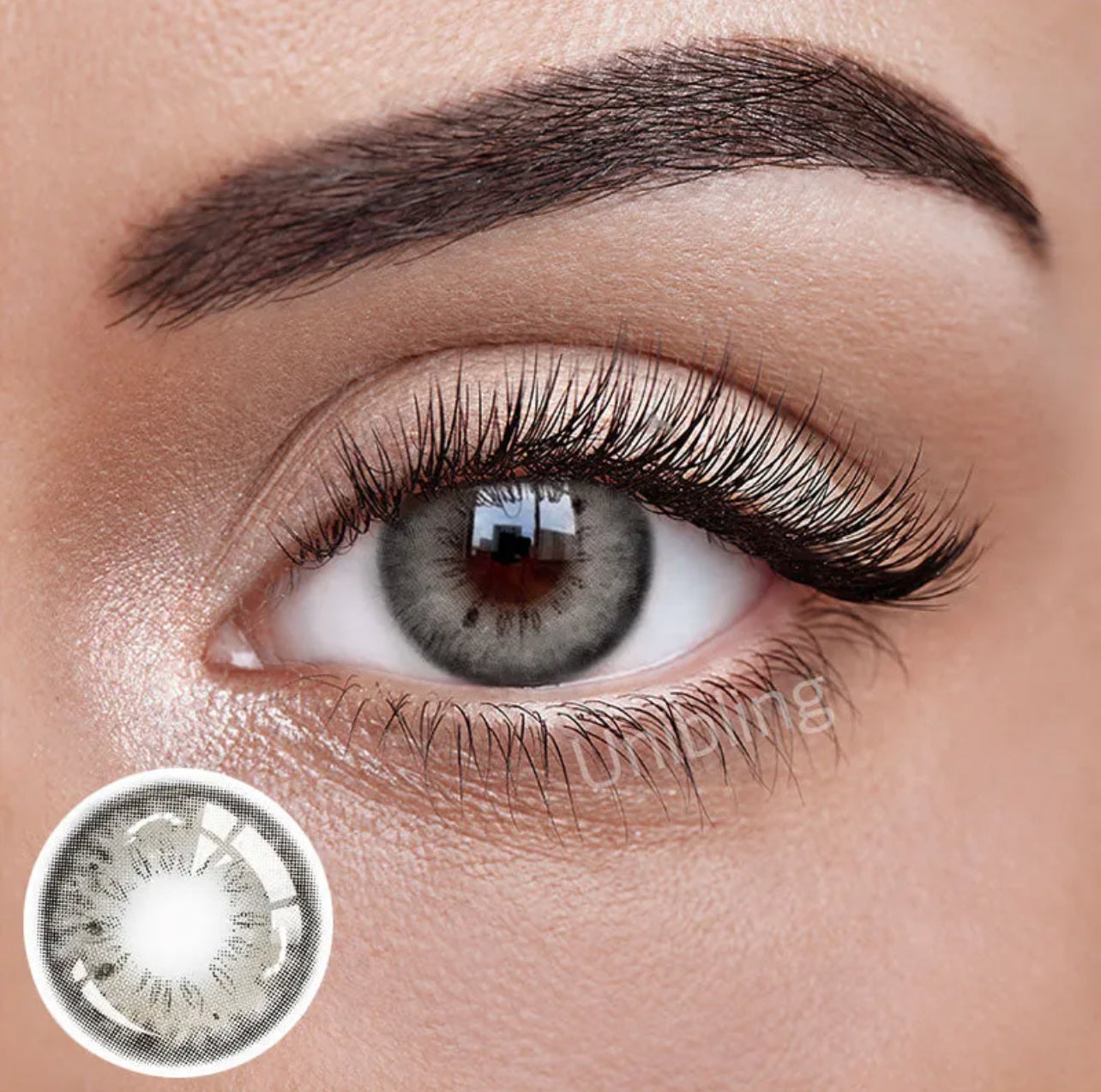 Unibling Iffy Grey Contact Lenses for Eyes (1 Pair) Unibling Iffy Grey Contact Lenses for Eyes (1 Pair)