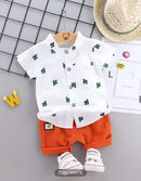 Infant and toddler summer full print cactus pattern short sleeved shorts set 1549841 - TUZZUT Qatar Online Shopping