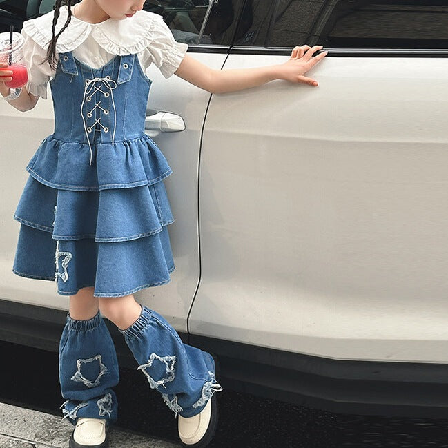 2 Pcs Girls Dress Suit 5-6Y 552483 - TUZZUT Qatar Online Shopping