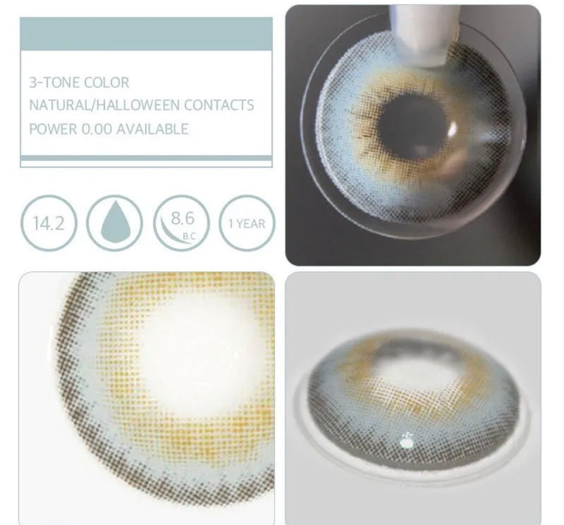 Unibling LA Girl Blue Contact Lenses for Eyes (1 Pair) - TUZZUT Qatar Online Shopping