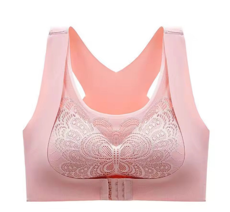 Breast Pad Crop Top For Girl Cross Beauty Back Camisoles Full Cup Front Closure Bra 75182 - TUZZUT Qatar Online Shopping