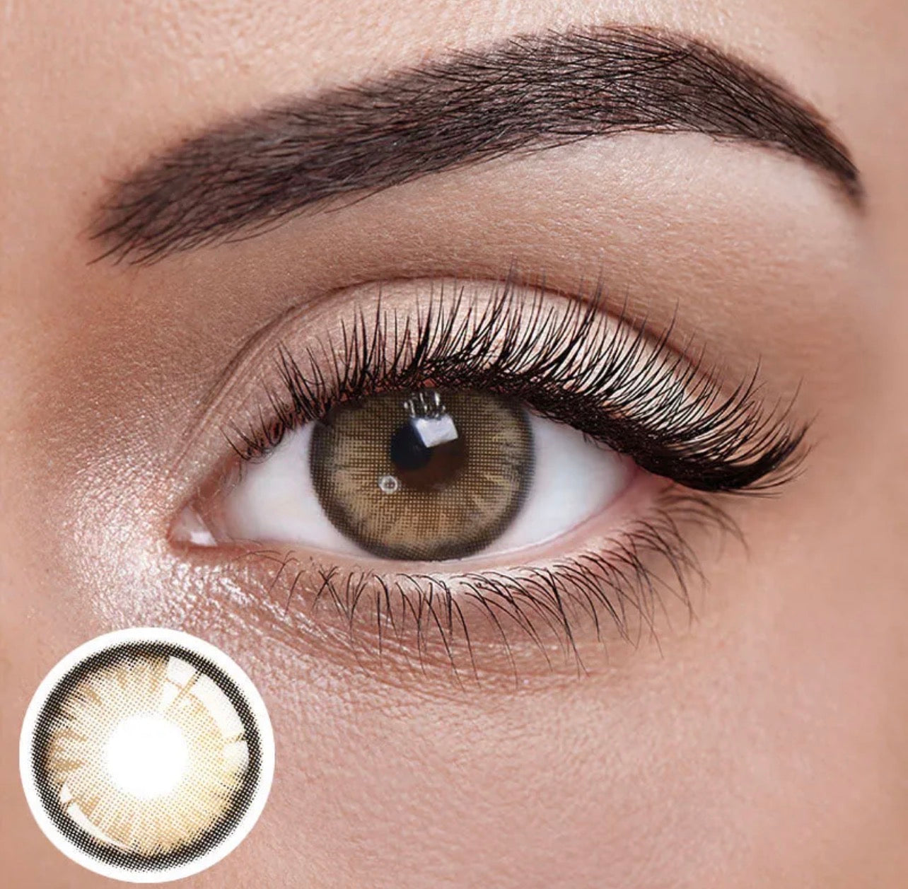 Unibling Dawn Brown Contact Lenses for Eyes (1 Pair) Unibling Dawn Brown Contact Lenses for Eyes (1 Pair)