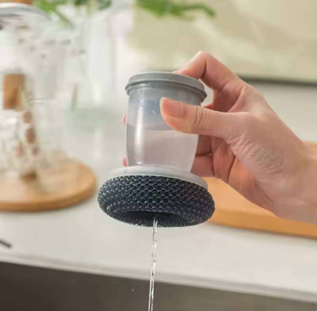 1pc Portable Kitchen Soap Dispensing Dishwashing Tool Brush S4103991 1pc Portable Kitchen Soap Dispensing Dishwashing Tool Brush S4103991