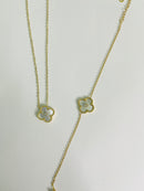 Simple Fashionable Style Long Clavicle Chain Necklace And Bracelet X4584808 - TUZZUT Qatar Online Shopping