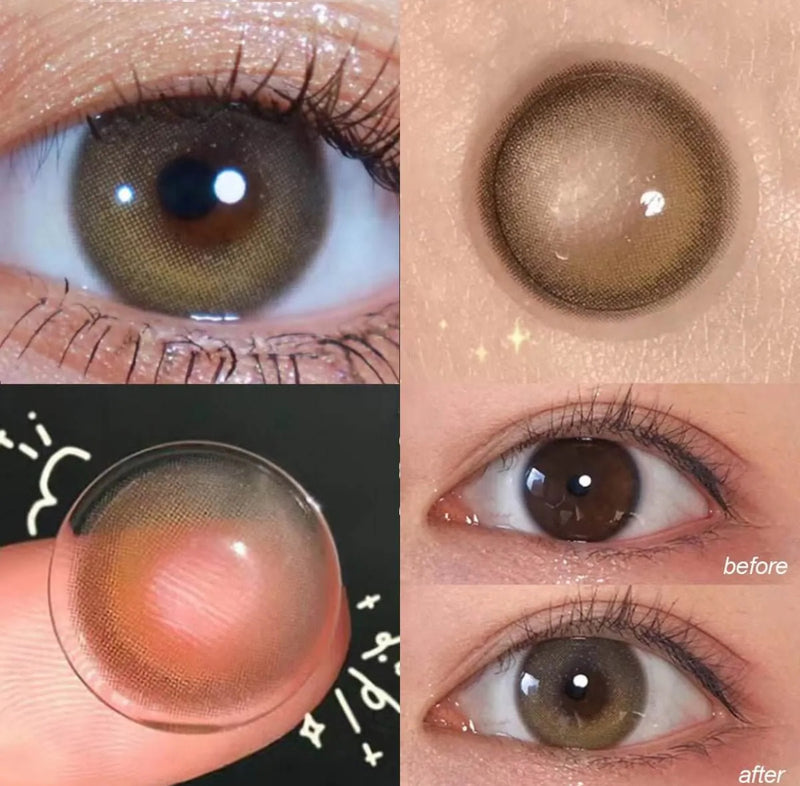 Unibling Crescent of Light Contact Lenses for Eyes (1 Pair) - TUZZUT Qatar Online Shopping