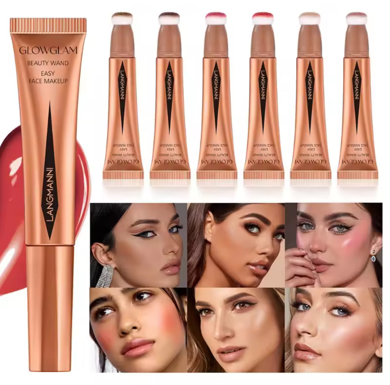 LANGMANNi Highlighter Blush Waterproof Contour Blusher 418364 LANGMANNi Highlighter Blush Waterproof Contour Blusher 418364
