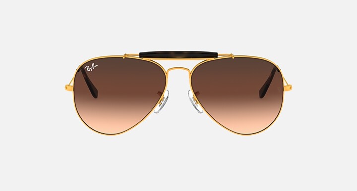 Polished Light Bronze Brown Gradient Sunglass RB0022