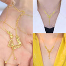 Live Burst Fashion Temperament Titanium Steel Necklace Openwork Model-13(36309) - TUZZUT Qatar Online Shopping