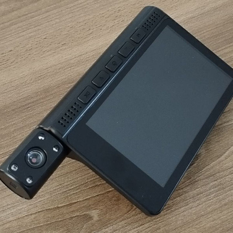 3 in 1 Driving Recorder Car Dashboard Front, Inside and Rear 1080P - 55825 - TUZZUT Qatar Online Shopping