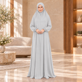 Women's Isdal Prayer Dress Abaya Asdal with Ruffled Cuffs PD831