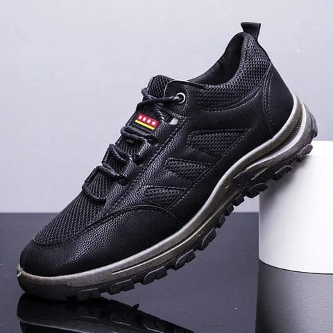 Mens Leather Sports Shoes Casual Genuine Leather Sneaker Sports Shoes 39 - Tuzzut.com Qatar Online Shopping