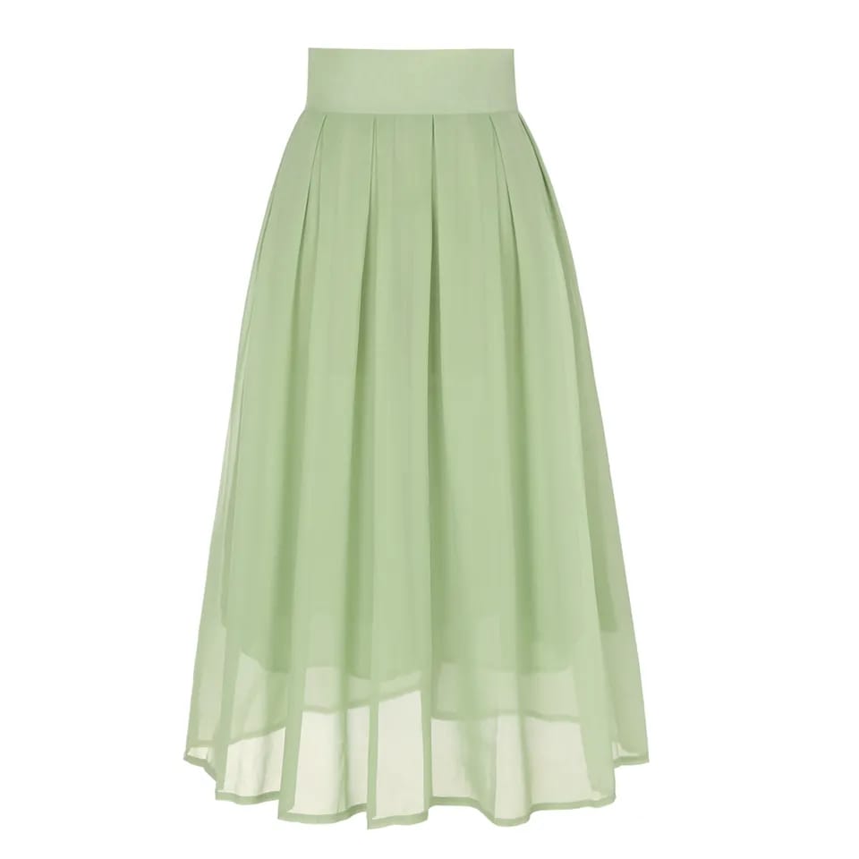 Long Pleated Black Skirt AL0166 Women Elegant Party Chiffon Skirt S4285767 Long Pleated Black Skirt AL0166 Women Elegant Party Chiffon Skirt S4285767