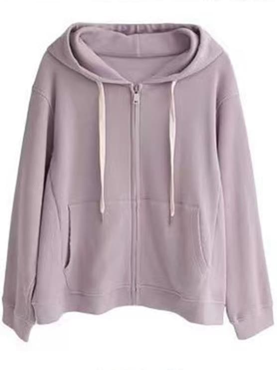 Women's Long Sleeve Solid Color Sweatshirts & Hoodies L 481413