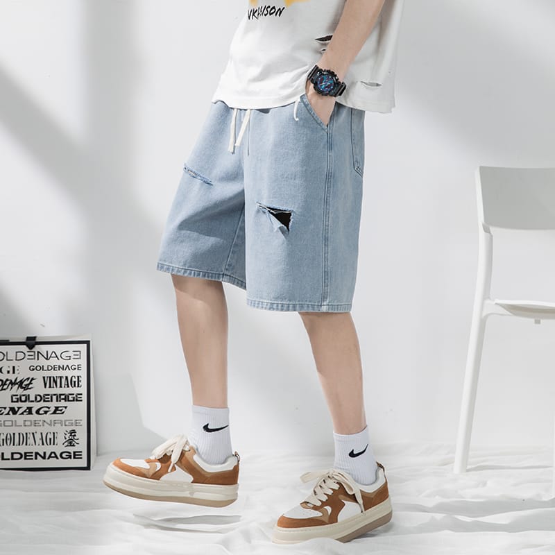Summer New High Street Men Shorts Streetwear Pant Hip Hop Hole Design Denim Shorts Men Loose Casual Shorts Man 3XL X4924597 Summer New High Street Men Shorts Streetwear Pant Hip Hop Hole Design Denim Shorts Men Loose Casual Shorts Man 3XL X4924597