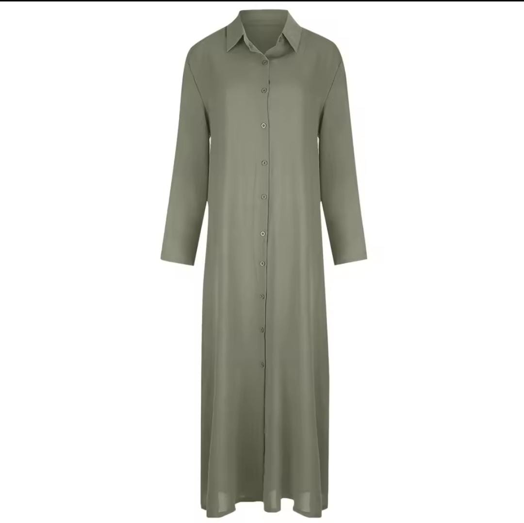 Women's Blouse Dress, Loose Long Sleeve Maxi Dress S1569600 Women's Blouse Dress, Loose Long Sleeve Maxi Dress S1569600