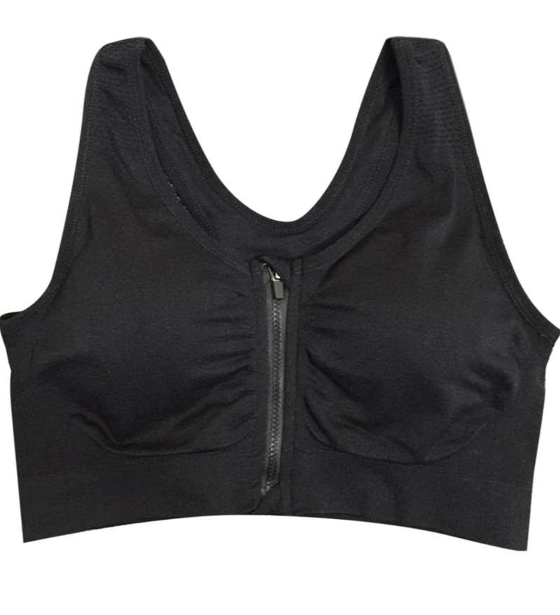 Women Sports Bra High Front Fastening Zipper Post Support Workout Bra  B8825 - TUZZUT Qatar Online Shopping