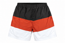 Men’s Black, Rust & White Colour Block Shorts - Size  2XL
