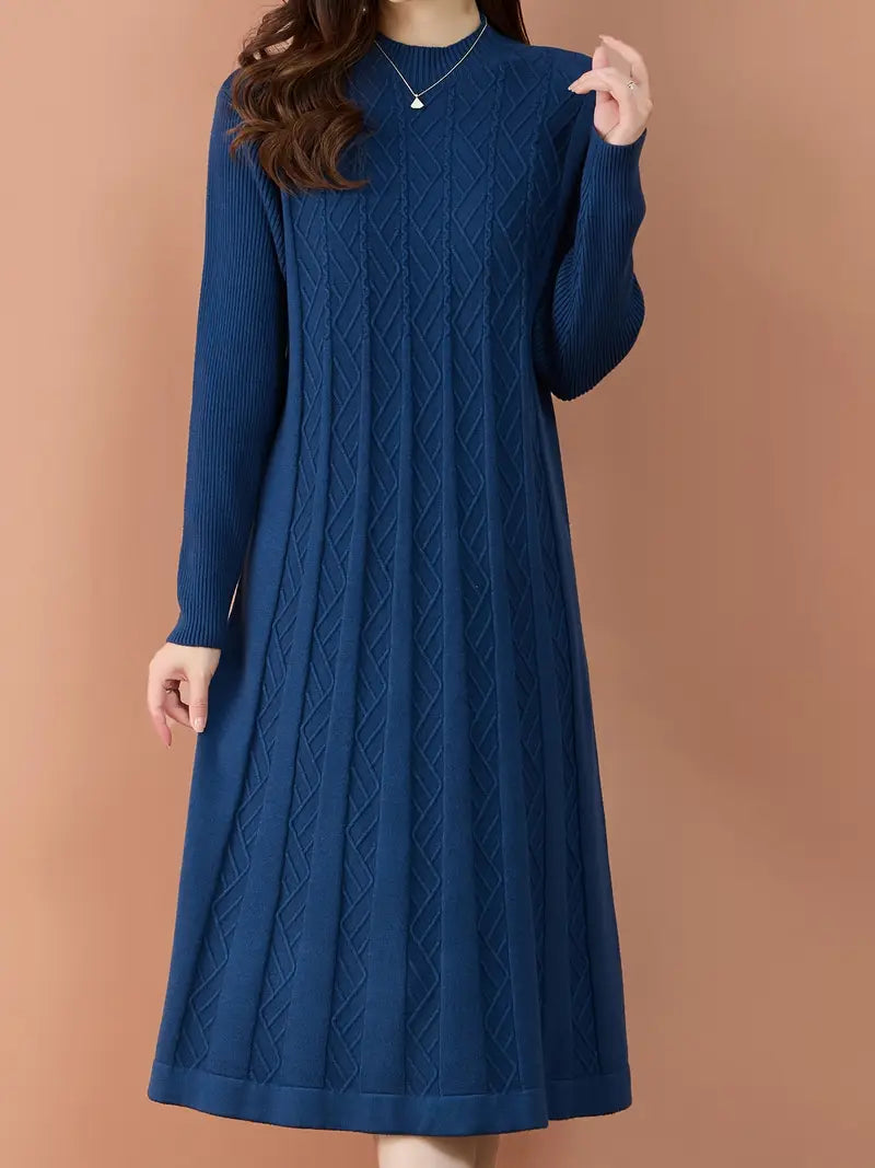 Women'S Cozy Long Sleeve High-Neck Dress 7012521 Women'S Cozy Long Sleeve High-Neck Dress 7012521