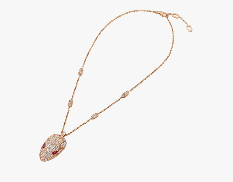 Serpenti Rose Gold Pendant Necklace DN2077 - TUZZUT Qatar Online Shopping