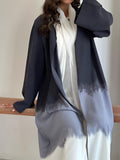 Women's Long Sleeve Tie Dye/Splash-ink Abaya 442651