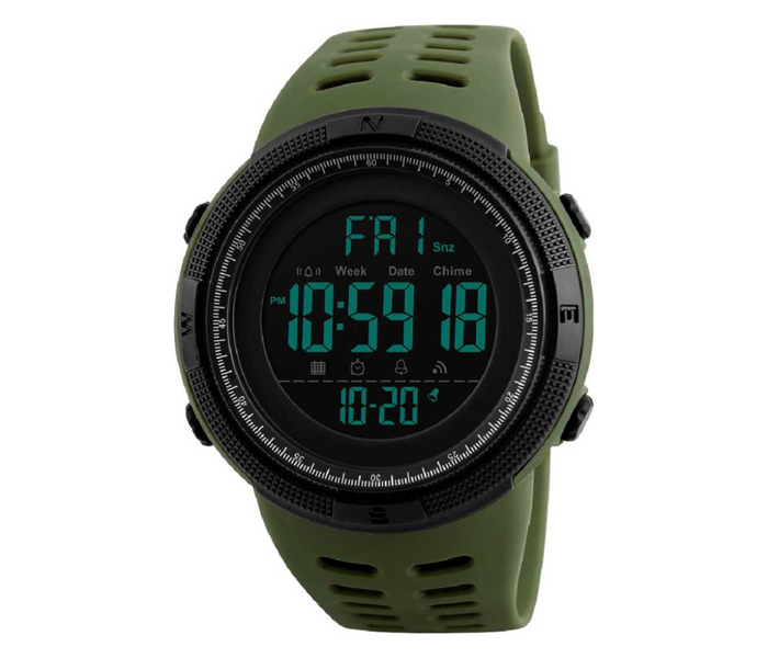 SKMEI Army Green Digital Watch W7505 - TUZZUT Qatar Online Shopping