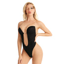 Womens  Backless Strapless  Bodysuit 8168 - TUZZUT Qatar Online Shopping