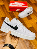 White Black Tick Sneakers SB38 - TUZZUT Qatar Online Shopping