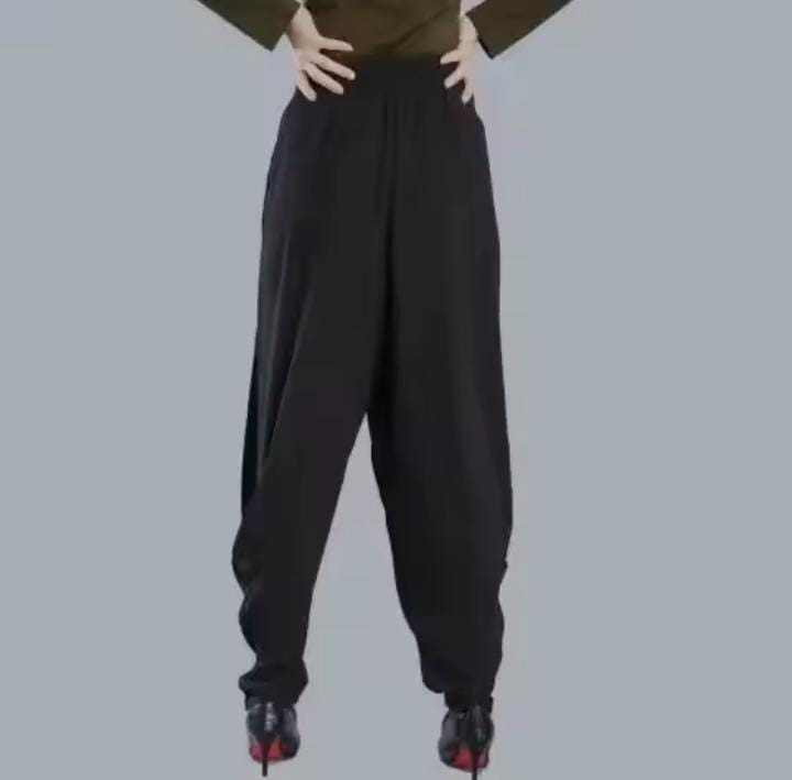 Women's Casual Loose High Waist Long Trousers B976049 Women's Casual Loose High Waist Long Trousers B976049