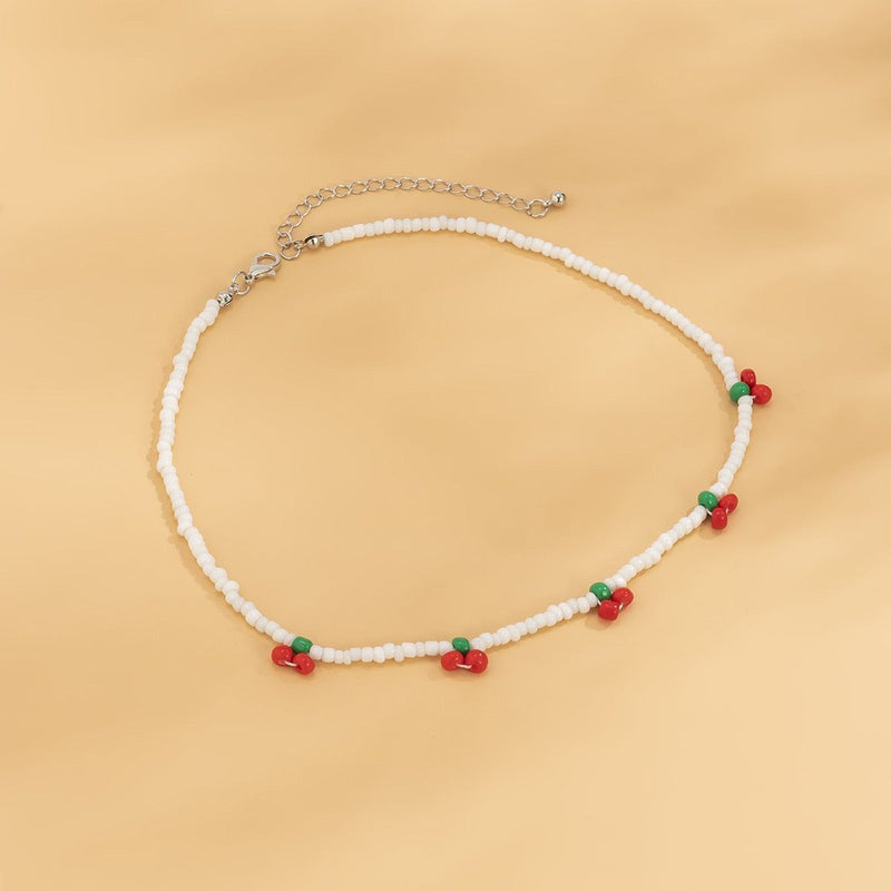 CHERRY BEAD CHOKER X 3528583 - Tuzzut.com Qatar Online Shopping