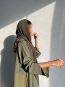 Women's Long Sleeve Gradient Color Abaya 503642 - TUZZUT Qatar Online Shopping