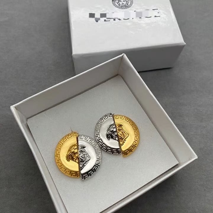 Gold Silver Earrings DN2083 - TUZZUT Qatar Online Shopping