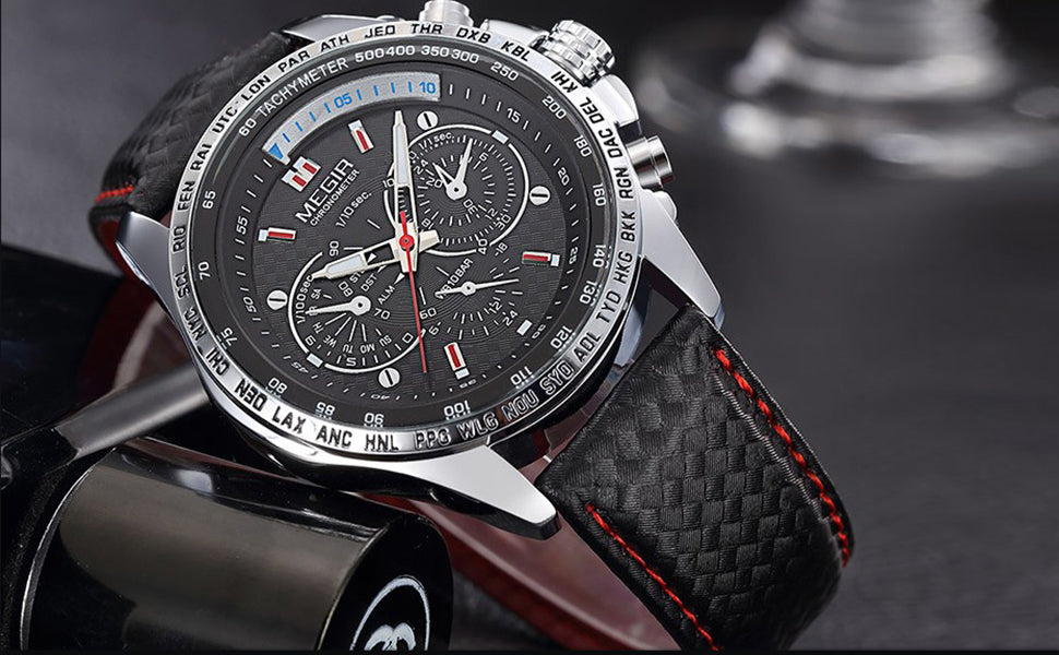 Megir Mens Military Wrist Analog Sport Watch W0176 Megir Mens Military Wrist Analog Sport Watch W0176