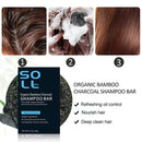 Sol lora Charcoal Hair Darkening Bar - Natural Shampoo Soap Bar for White to Black Hair - 60g (Pack of 3 Pcs) - TUZZUT Qatar Online Shopping
