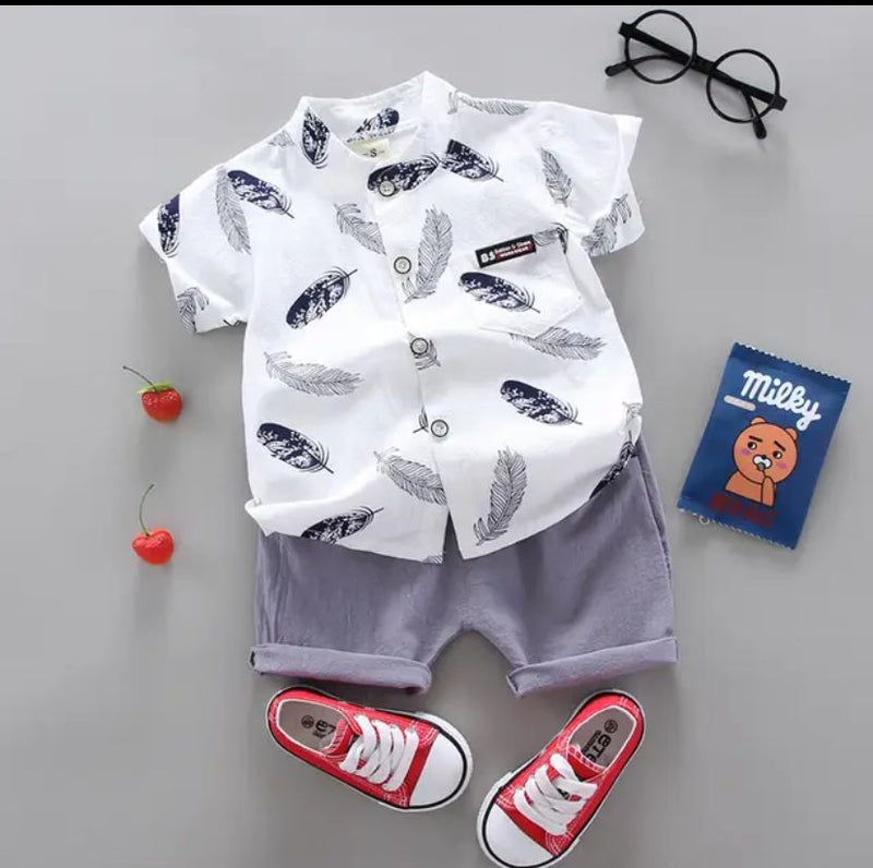 Fashion Baby Boy's Suit Summer Casual Clothes Set Top Shorts 2PCS Baby Clothing Set For Boys Infant Suits Kids Clothes 9-12M 19538061